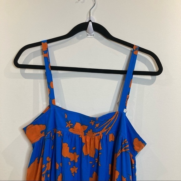 ATL Abel the Label Sz M Summer Dress Tiered Skirt Spaghetti Straps NWT - Picture 3 of 13